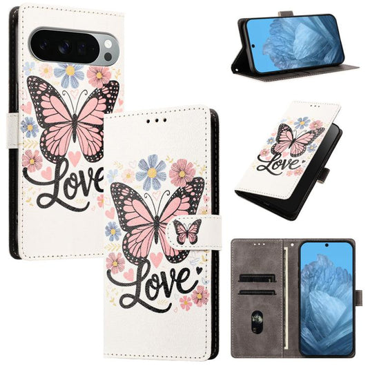 CH002 Colored Drawing Buckle Clasp Vegan Leather Phone Case, For Google Pixel 11 Pro XL, For Google Pixel 11 / 11 Pro, For Google Pixel 10a, For Google Pixel 10 Pro XL / 9 Pro XL, For Google Pixel 10 / 10 Pro / 9 Pro, For Google Pixel 8a