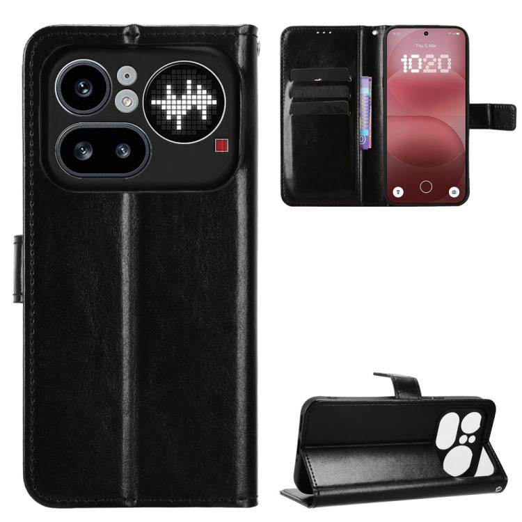 Retro Crazy Horse Texture Vegan Leather Phone Case, For Nothing Phone 4a Pro, For Nothing Phone 4a