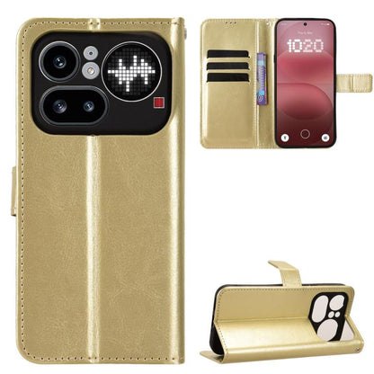 Retro Crazy Horse Texture Vegan Leather Phone Case, For Nothing Phone 4a Pro, For Nothing Phone 4a