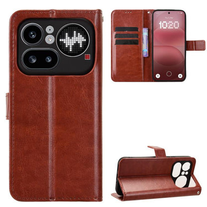 Retro Crazy Horse Texture Vegan Leather Phone Case, For Nothing Phone 4a Pro, For Nothing Phone 4a