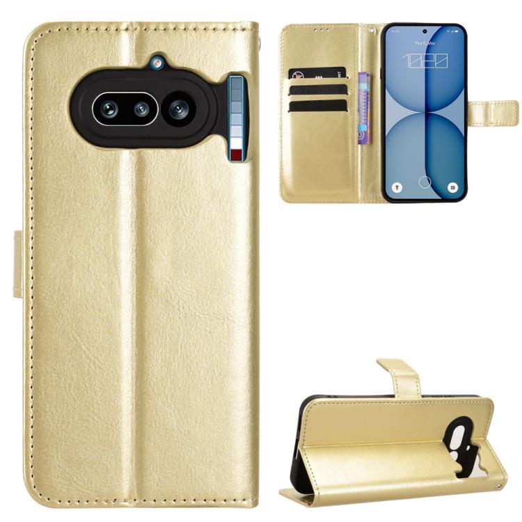 Retro Crazy Horse Texture Vegan Leather Phone Case, For Nothing Phone 4a Pro, For Nothing Phone 4a