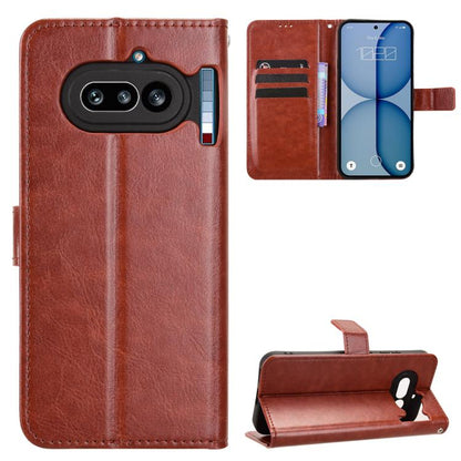 Retro Crazy Horse Texture Vegan Leather Phone Case, For Nothing Phone 4a Pro, For Nothing Phone 4a