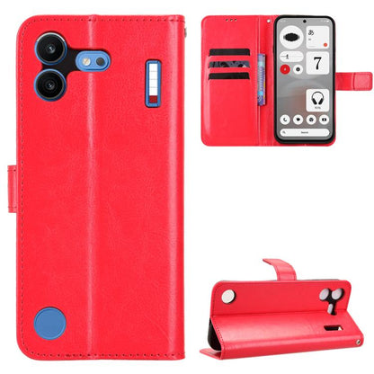 Retro Crazy Horse Texture Vegan Leather Phone Case, For Nothing Phone 4b, For Nothing Phone 4a Pro, For Nothing Phone 4a