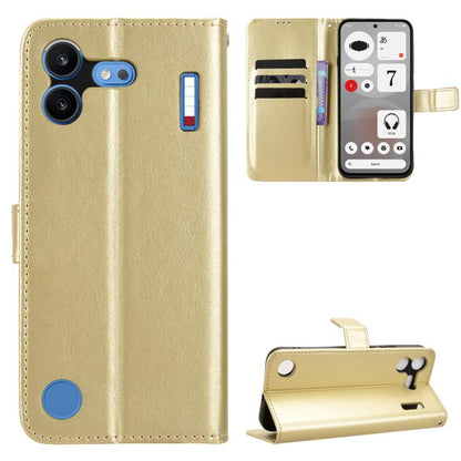 Retro Crazy Horse Texture Vegan Leather Phone Case, For Nothing Phone 4b, For Nothing Phone 4a Pro, For Nothing Phone 4a