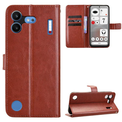 Retro Crazy Horse Texture Vegan Leather Phone Case, For Nothing Phone 4b, For Nothing Phone 4a Pro, For Nothing Phone 4a