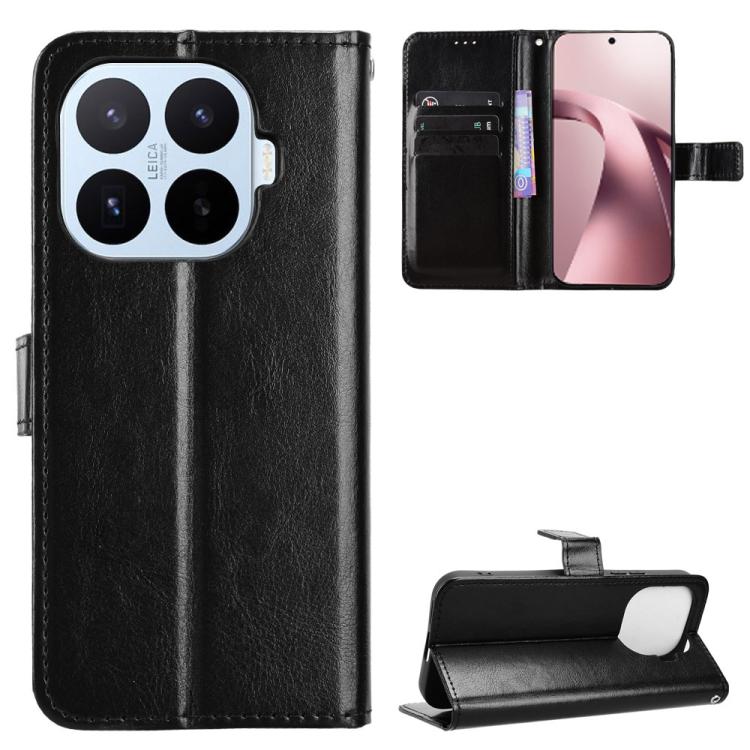 Retro Crazy Horse Texture Vegan Leather Phone Case, For Xiaomi 17T 5G