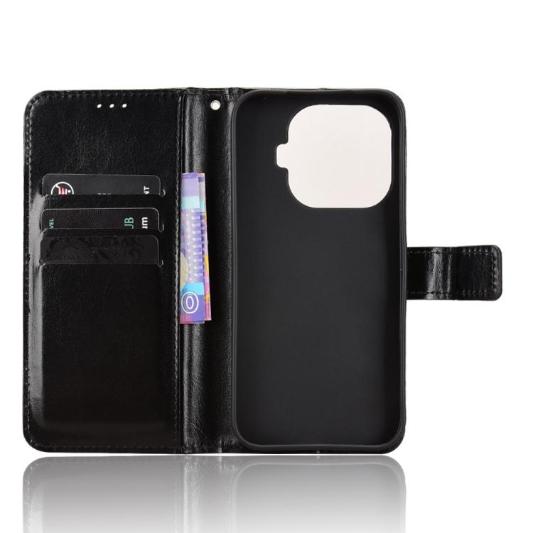Retro Crazy Horse Texture Vegan Leather Phone Case, For Xiaomi 17T 5G