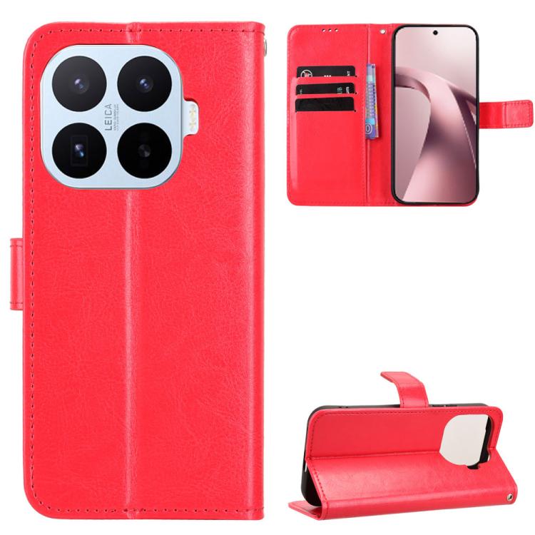 Retro Crazy Horse Texture Vegan Leather Phone Case, For Xiaomi 17T 5G