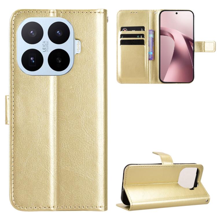 Retro Crazy Horse Texture Vegan Leather Phone Case, For Xiaomi 17T 5G