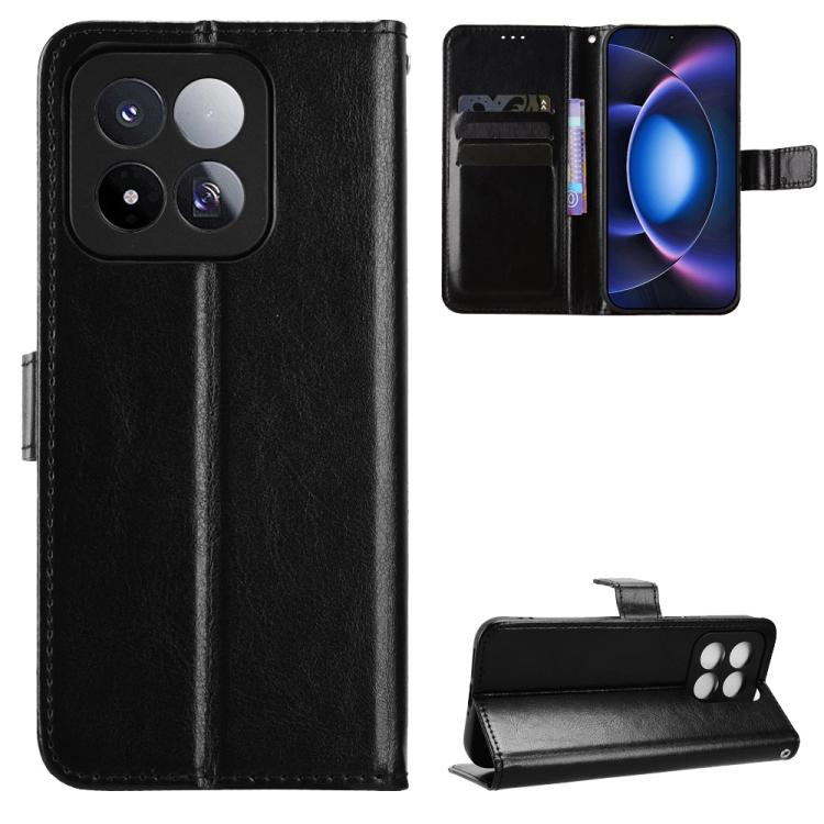 Retro Crazy Horse Texture Vegan Leather Phone Case, For Xiaomi 17 Max 5G, For Xiaomi 17T Pro 5G, For Xiaomi 17T 5G