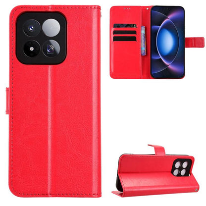 Retro Crazy Horse Texture Vegan Leather Phone Case, For Xiaomi 17 Max 5G, For Xiaomi 17T Pro 5G, For Xiaomi 17T 5G
