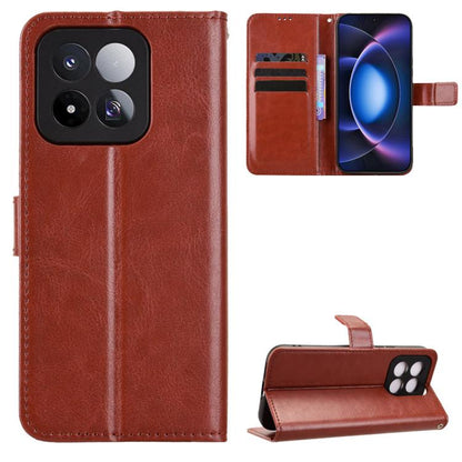 Retro Crazy Horse Texture Vegan Leather Phone Case, For Xiaomi 17 Max 5G, For Xiaomi 17T Pro 5G, For Xiaomi 17T 5G