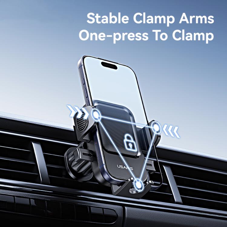 USAMS ZJ090 One-touch Car Air Vent Phone Holder, ZJ090