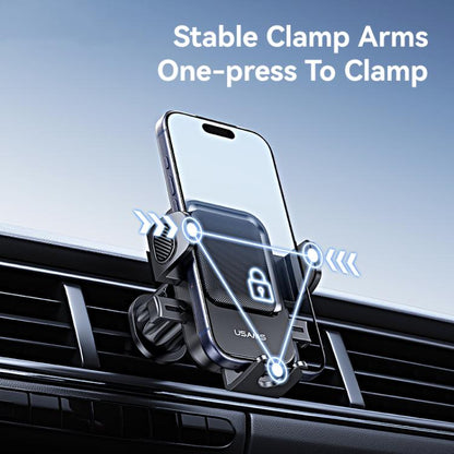 USAMS ZJ090 One-touch Car Air Vent Phone Holder, ZJ090