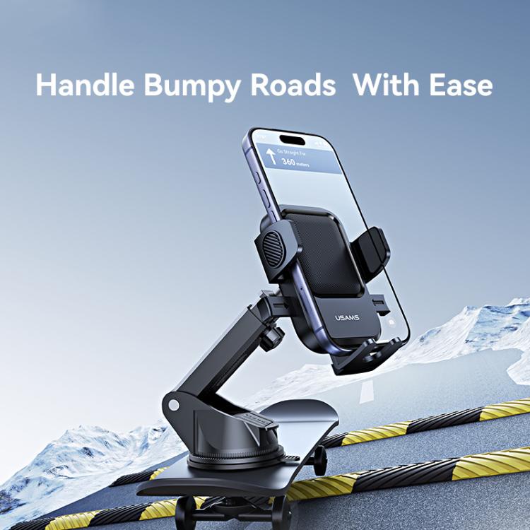USAMS ZJ091 One-touch Car Center Console Phone Holder, ZJ091
