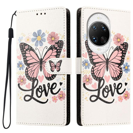 CH002 Colored Drawing Buckle Clasp Vegan Leather Phone Case, For Huawei nova 14 Pro, For Huawei nova 14, For Huawei Enjoy 70, For Huawei Mate 60 Pro / 60 Pro+, For Huawei Mate 60, For Huawei P60 Art, For Huawei P60 / P60 Pro