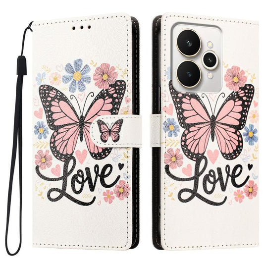CH002 Colored Drawing Buckle Clasp Vegan Leather Phone Case, For Realme 15 5G / 15 Pro 5G, For Realme 15T 5G, For Realme C71 4G, For Realme Neo7 Turbo, For Realme GT 7, For Realme 14 5G / P3 5G / 14T 5G, For Realme P3 Ultra, For Realme Neo7x           ...