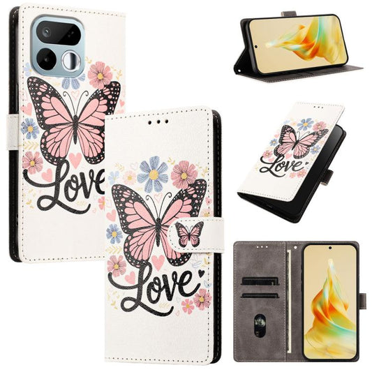 CH002 Colored Drawing Buckle Clasp Vegan Leather Phone Case, For Realme 16T 5G, For Realme C100 4G, For Realme P4 Power 5G, For Realme Note 80 4G, For Realme C83 5G, For Realme C85 5G / 15x / C83 India, For Realme Neo8 5G, For Realme 16 5G