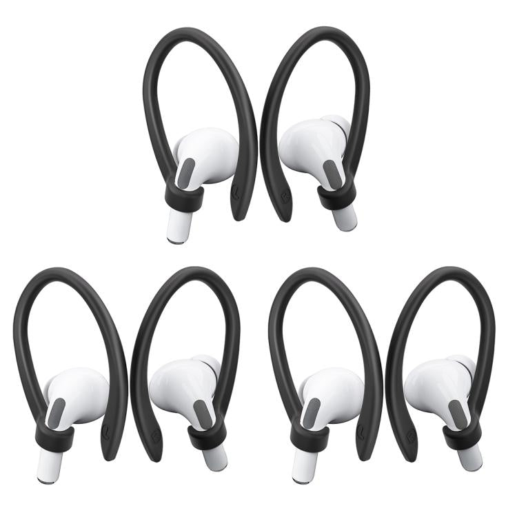 XDcase 3 Pairs Soft Rubber Anti-slip Sports Ear Hooks, For AirPods / Galaxy Buds