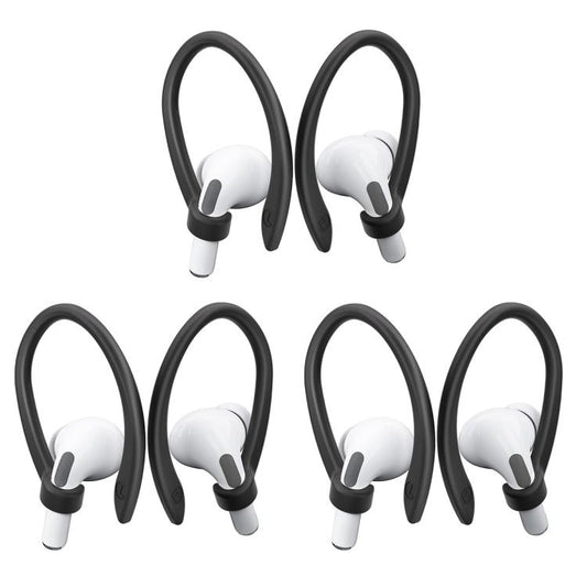 XDcase 3 Pairs Soft Rubber Anti-slip Sports Ear Hooks, For AirPods / Galaxy Buds
