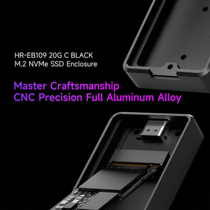 THERMALRIGHT HR-EB109 20Gbps M.2 NVMe SSD Enclosure with Type-C to Type-C Cable, EB109-20G C-C Cable