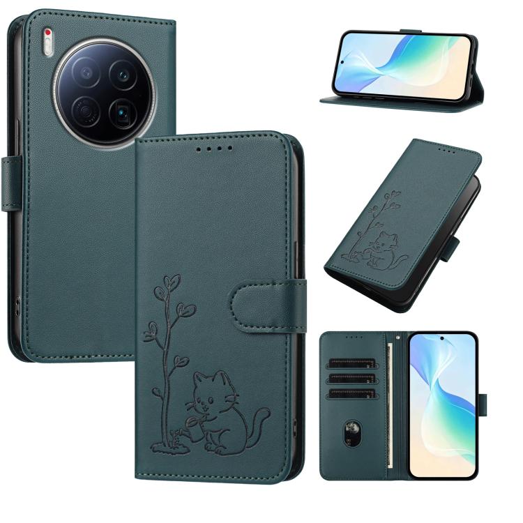 YX0014 Cat Watering Tree Buckle Vegan Leather Phone Case with Lanyard, For Tecno Pova Curve, For Tecno Camon 40 Pro, For Tecno Camon 40 Premier, For Tecno Camon 40, For Tecno Camon 40 Pro 5G, For Tecno Spark 30C 5G, For Tecno Camon 30S                 ...