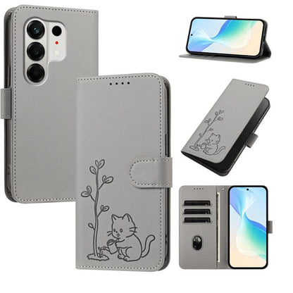 YX0014 Cat Watering Tree Buckle Vegan Leather Phone Case with Lanyard, For Tecno Spark 50 5G, For Tecno Pova Curve 2 5G, For Tecno Spark 50 4G, For Tecno Camon 50 Pro 4G, For Tecno Camon 50 4G, For Tecno Spark Go 3, For Tecno Pova Slim 5G              ...