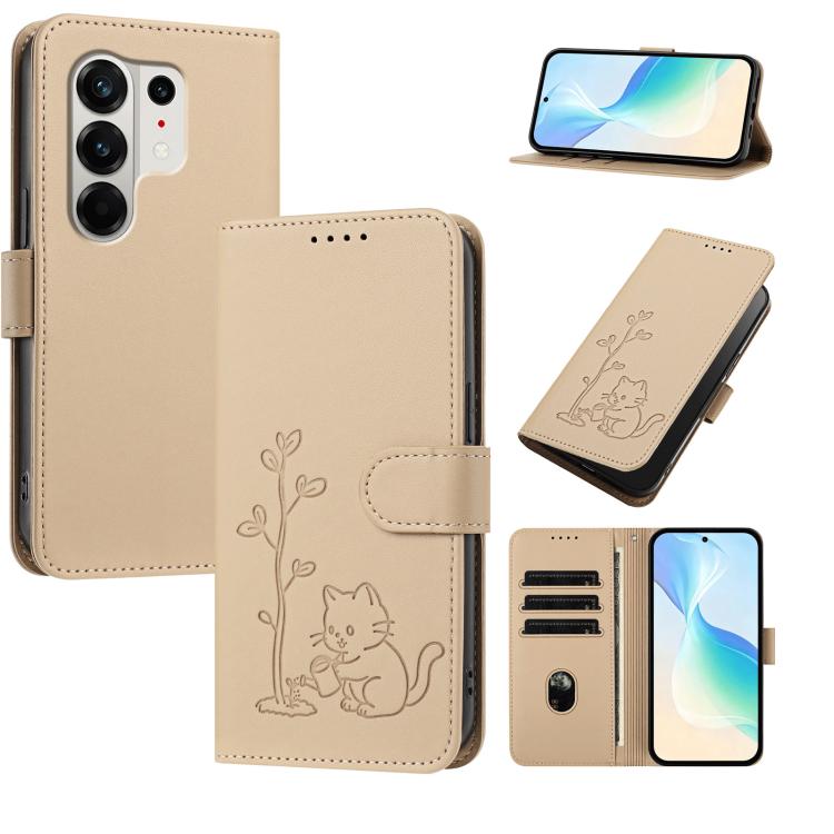 YX0014 Cat Watering Tree Buckle Vegan Leather Phone Case with Lanyard, For Tecno Spark 50 5G, For Tecno Pova Curve 2 5G, For Tecno Spark 50 4G, For Tecno Camon 50 Pro 4G, For Tecno Camon 50 4G, For Tecno Spark Go 3, For Tecno Pova Slim 5G              ...