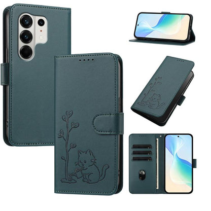 YX0014 Cat Watering Tree Buckle Vegan Leather Phone Case with Lanyard, For Tecno Spark 50 5G, For Tecno Pova Curve 2 5G, For Tecno Spark 50 4G, For Tecno Camon 50 Pro 4G, For Tecno Camon 50 4G, For Tecno Spark Go 3, For Tecno Pova Slim 5G              ...