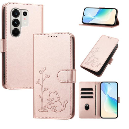 YX0014 Cat Watering Tree Buckle Vegan Leather Phone Case with Lanyard, For Tecno Spark 50 5G, For Tecno Pova Curve 2 5G, For Tecno Spark 50 4G, For Tecno Camon 50 Pro 4G, For Tecno Camon 50 4G, For Tecno Spark Go 3, For Tecno Pova Slim 5G              ...