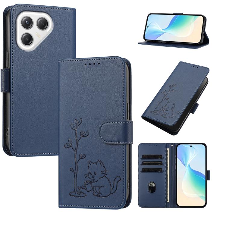 YX0014 Cat Watering Tree Buckle Vegan Leather Phone Case with Lanyard, For Tecno Spark 50 5G, For Tecno Pova Curve 2 5G, For Tecno Spark 50 4G, For Tecno Camon 50 Pro 4G, For Tecno Camon 50 4G, For Tecno Spark Go 3, For Tecno Pova Slim 5G              ...