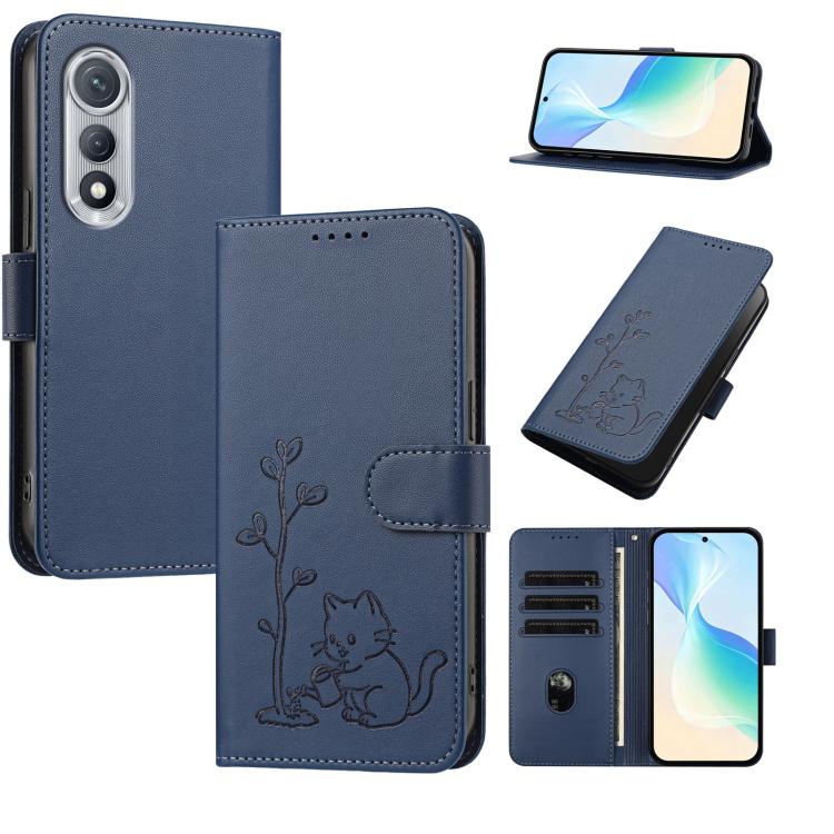 YX0014 Cat Watering Tree Buckle Vegan Leather Phone Case with Lanyard, For Tecno Pova Curve, For Tecno Camon 40 Pro, For Tecno Camon 40 Premier, For Tecno Camon 40, For Tecno Camon 40 Pro 5G, For Tecno Spark 30C 5G, For Tecno Camon 30S                 ...