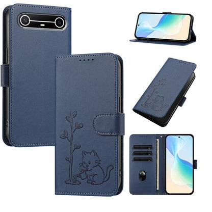 YX0014 Cat Watering Tree Buckle Vegan Leather Phone Case with Lanyard, For Tecno Spark 50 5G, For Tecno Pova Curve 2 5G, For Tecno Spark 50 4G, For Tecno Camon 50 Pro 4G, For Tecno Camon 50 4G, For Tecno Spark Go 3, For Tecno Pova Slim 5G              ...