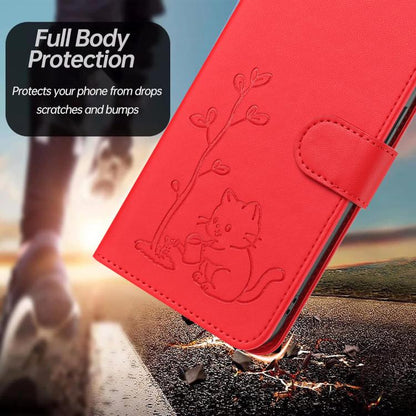 YX0014 Cat Watering Tree Buckle Vegan Leather Phone Case with Lanyard, For Tecno Spark 50 5G, For Tecno Pova Curve 2 5G, For Tecno Spark 50 4G, For Tecno Camon 50 Pro 4G, For Tecno Camon 50 4G, For Tecno Spark Go 3, For Tecno Pova Slim 5G              ...