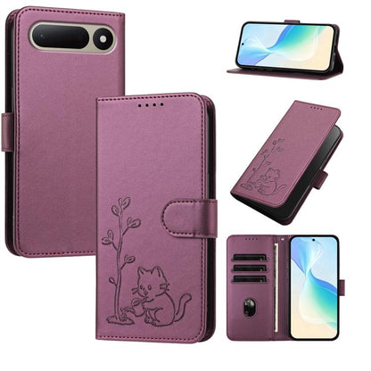YX0014 Cat Watering Tree Buckle Vegan Leather Phone Case with Lanyard, For Tecno Spark 50 5G, For Tecno Pova Curve 2 5G, For Tecno Spark 50 4G, For Tecno Camon 50 Pro 4G, For Tecno Camon 50 4G, For Tecno Spark Go 3, For Tecno Pova Slim 5G              ...