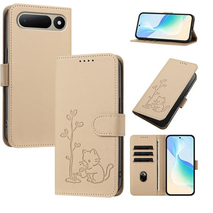 YX0014 Cat Watering Tree Buckle Vegan Leather Phone Case with Lanyard, For Tecno Spark 50 5G, For Tecno Pova Curve 2 5G, For Tecno Spark 50 4G, For Tecno Camon 50 Pro 4G, For Tecno Camon 50 4G, For Tecno Spark Go 3, For Tecno Pova Slim 5G              ...