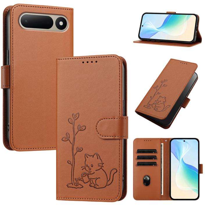 YX0014 Cat Watering Tree Buckle Vegan Leather Phone Case with Lanyard, For Tecno Spark 50 5G, For Tecno Pova Curve 2 5G, For Tecno Spark 50 4G, For Tecno Camon 50 Pro 4G, For Tecno Camon 50 4G, For Tecno Spark Go 3, For Tecno Pova Slim 5G              ...
