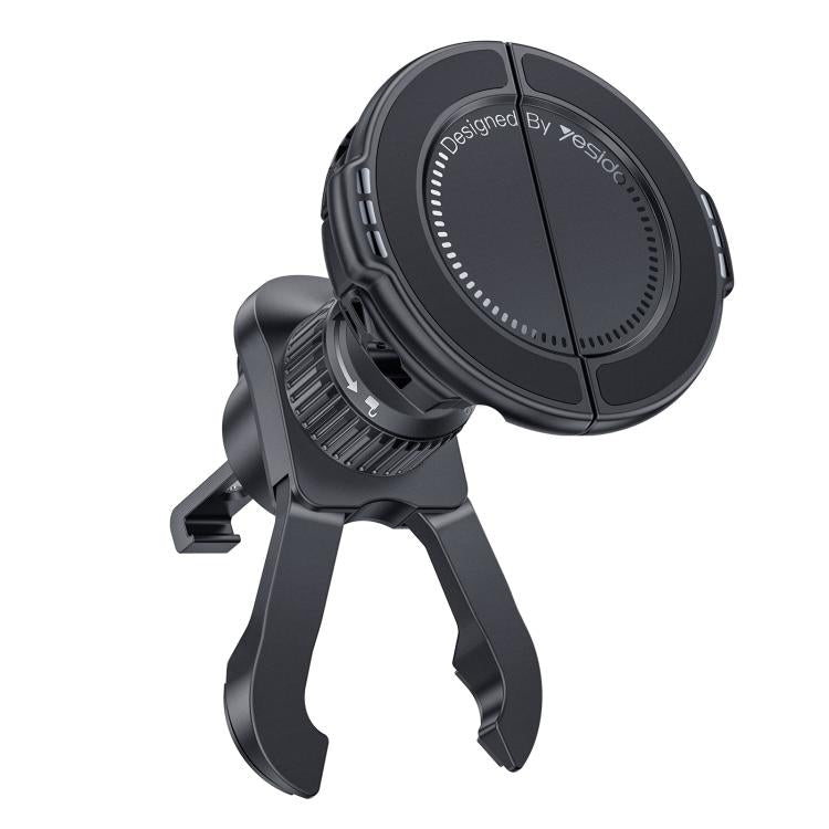 Yesido C253 360 Degrees Rotation 2 in 1 Clip and Magnetic Car Air Vent Phone Holder, C253