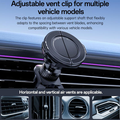 Yesido C253 360 Degrees Rotation 2 in 1 Clip and Magnetic Car Air Vent Phone Holder, C253