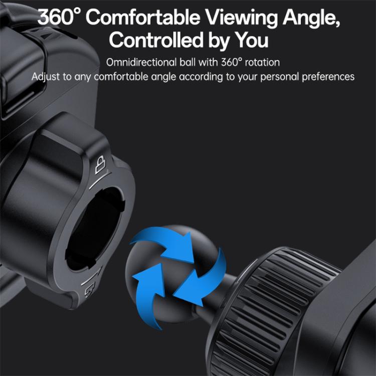 Yesido C253 360 Degrees Rotation 2 in 1 Clip and Magnetic Car Air Vent Phone Holder, C253