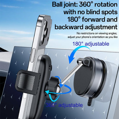 Yesido C283 Car Dashboard Vacuum Suction Cup One Touch Clamp Phone Holder, C283