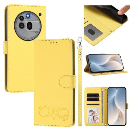 Happy Heart Pattern Magnetic Closure Vegan Leather Phone Case with Wrist Strap, For Nothing Phone 4a Pro, For Nothing Phone 4a, For Nothing Phone 3a Lite, For Nothing Phone 3, For Nothing CMF Phone 2 Pro, For Nothing Phone 3a, For Nothing Phone 3a Pro ...