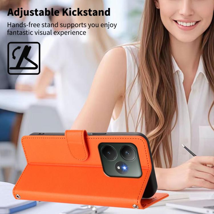 Happy Heart Pattern Magnetic Closure Vegan Leather Phone Case with Wrist Strap, For Realme GT 6 5G / GT 6T 5G Global, For Realme C67 4G / 12 Lite 4G Global, For Realme 12 Pro 5G / 12 Pro+ 5G Global, For Realme C53 4G Global / C51 4G                    ...