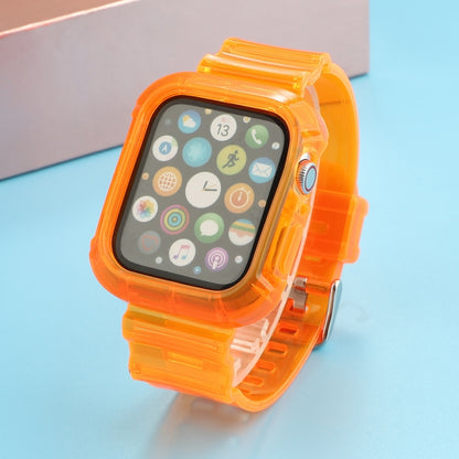 Transparent TPU Integrated Replacement Watch Strap, For Apple Watch Series 8&7 41mm / SE 2&6&SE&5&4 40mm / 3&2&1 38mm, For Apple Watch Series 7 41mm / 6 & SE & 5 & 4 40mm / 3 & 2 & 1 38mm�����������������������������������������������������������������...