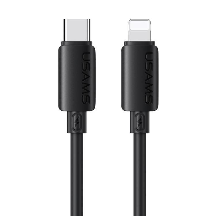 USAMS SJ788 U98 30W Type-C to 8 Pin Silicone Fast Charging Data Cable, Length: 1m