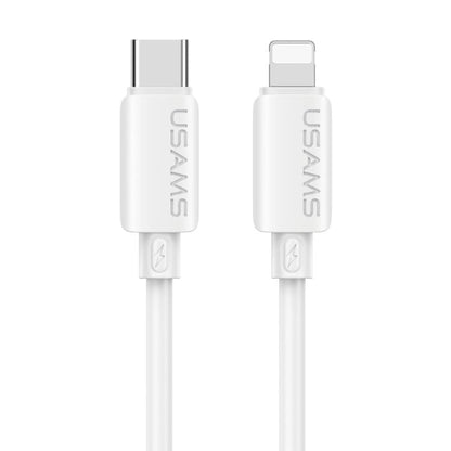 USAMS SJ788 U98 30W Type-C to 8 Pin Silicone Fast Charging Data Cable, Length: 1m