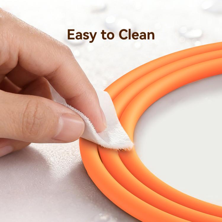 USAMS SJ788 U98 30W Type-C to 8 Pin Silicone Fast Charging Data Cable, Length: 1m