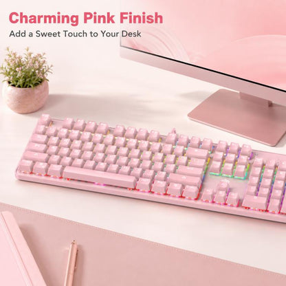 SHIPADOO HJK901-10 RGB Backlight Mechanical USB Wired Keyboard
