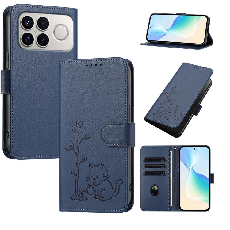 YX0014 Cat Watering Tree Buckle Vegan Leather Phone Case with Lanyard, For Xiaomi 17T 5G, For Xiaomi Poco X8 Pro Max / Redmi Turbo 5 Max, For Xiaomi Poco X8 Pro 5G / Redmi Turbo 5 5G, For Xiaomi 17 Ultra, For Xiaomi Poco F8 Ultra 5G / Redmi K90 Pro Max...