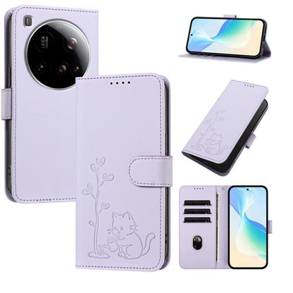 YX0014 Cat Watering Tree Buckle Vegan Leather Phone Case with Lanyard, For Xiaomi Poco M7 4G 169mm, For Xiaomi 15T Pro 5G, For Xiaomi 15T 5G, For Xiaomi Civi 5 Pro, For Xiaomi 15S Pro, For Xiaomi Poco F7 / Redmi Turbo 4 Pro                             ...